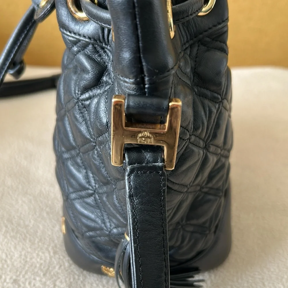 MCM Women’s Quilted Leather Bucket Bag - Picture 4 of 16